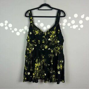 NWT Torrid Floral Challis Peplum Cami Top Size 3X